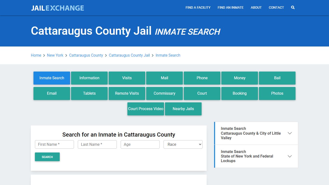 Cattaraugus County Jail, NY Inmate Search: Roster & Mugshots